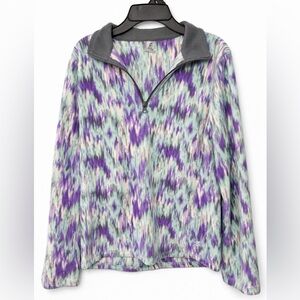 Energy Zone Purple and Blue Fleece Pullover